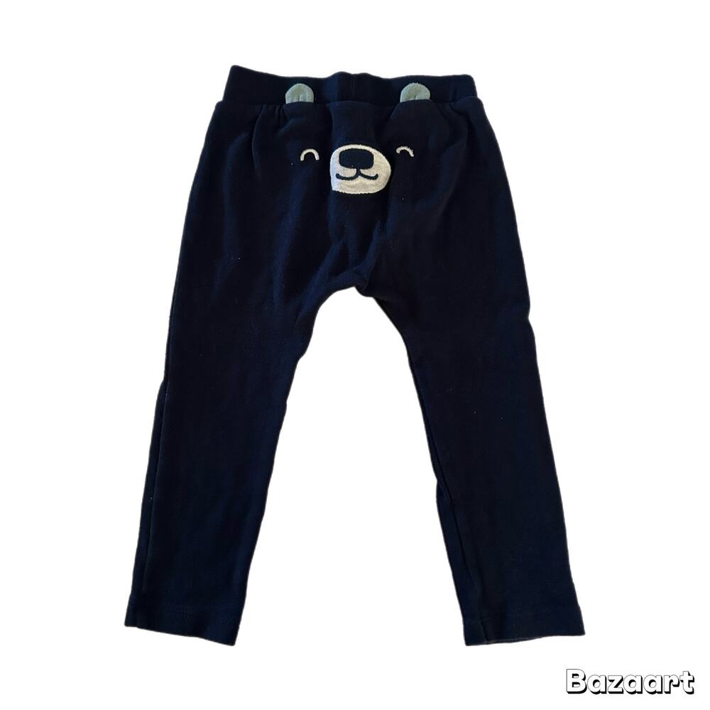 Carter’s Casual Bear Bottom Leggings Baby Size 18M Navy